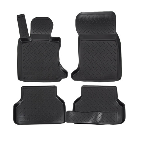 For specific model 3D rubber floor mats for BMW 5 E60/E61 2003-2010 4pc | races-shop.com