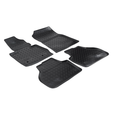 For specific model 3D rubber floor mats for BMW X3 F25 2010 -2018 4pc | races-shop.com