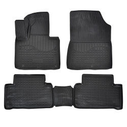 3D rubber floor mats for KIA Sorento 4 MQ4 2020-up 5 Seater 5pcs 3 Serie No Hybrid