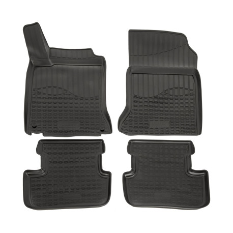 For specific model 3D rubber floor mats for MERCEDES GLA X156 2014-2019 4pc | races-shop.com