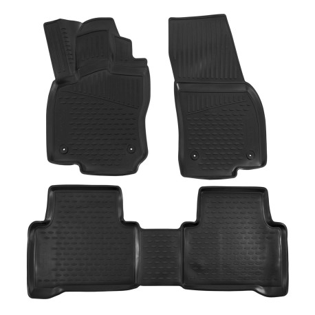 For specific model Rubber floor mats for VOLKSWAGEN Touran 2015-up | races-shop.com