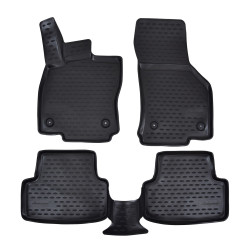 Rubber floor mats for VOLKSWAGEN Golf VII 2012-2019 4pcs