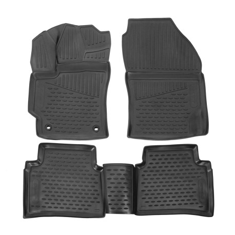 For specific model Rubber floor mats for TOYOTA Corolla 2019-up 4pcs | races-shop.com
