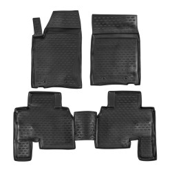Rubber floor mats for SSANGYONG Actyon Sport 2012-2017