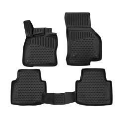 Rubber floor mats for SKODA Superb 2015-2023 4 pcs