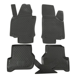 Rubber floor mats for SKODA Octavia II 2004-2013, 4 pcs