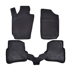 Rubber floor mats for SEAT Ibiza 2008-2017 4pcs