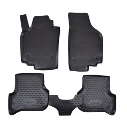 Rubber floor mats for SEAT Altea 2005-2009 4pcs