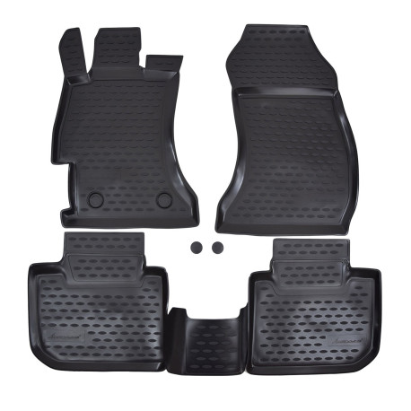 For specific model Rubber floor mats for SUBARU XV 2012-2017 4pcs | races-shop.com