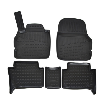 For specific model Rubber floor mats for RENAULT Scenic II 2003-2010 5pcs | races-shop.com