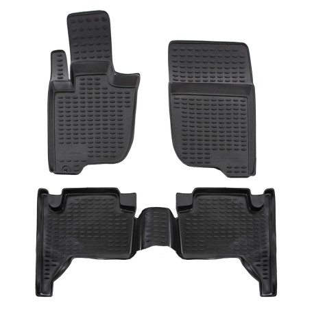 For specific model Rubber floor mats for MITSUBISHI L200 IV 2005-2015 4D 4pcs | races-shop.com