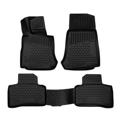 Rubber floor mats for MERCEDES GLC (X253/C253) 2015-2022 4 pcs