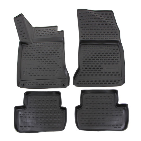 For specific model Rubber floor mats for MERCEDES A-class W176 2012-2018 4pcs | races-shop.com