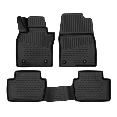For specific model Rubber floor mats for MAZDA CX-30 2019-up 4 pcs | races-shop.com