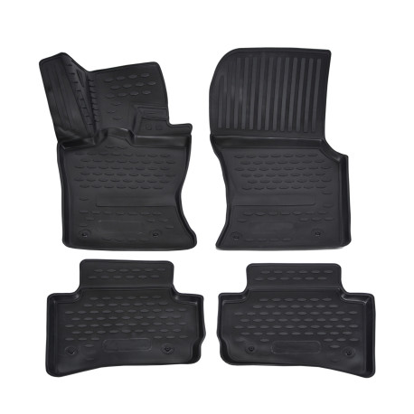 For specific model Rubber floor mats for JAGUAR F-Pace 2016-up 4 pcs | races-shop.com