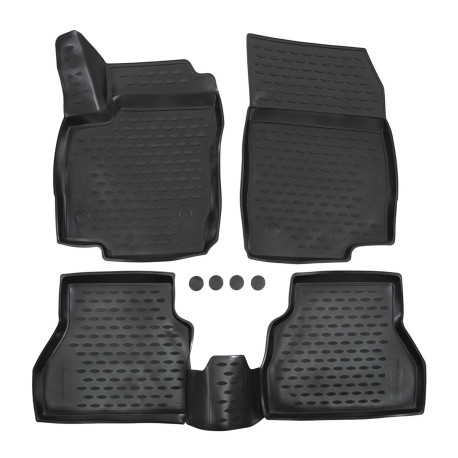 For specific model Rubber floor mats for FORD B-max 2012-2017 hb 4pcs | races-shop.com