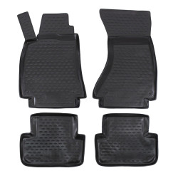 Rubber floor mats for AUDI A4 B8 2007-2015 4pcs