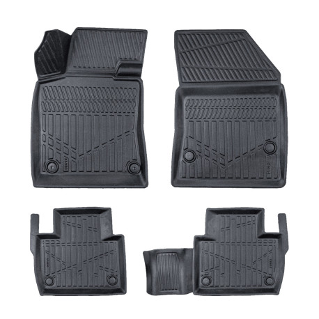 For specific model Rubber car floor mats for Peugeot 208 2018-up 4pcs | races-shop.com