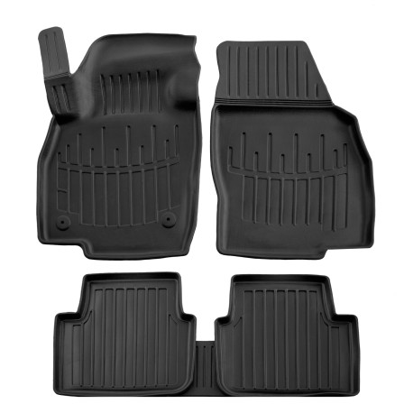 For specific model 3D rubber floor mats for SKODA Kamiq 2019-up 5pcs | races-shop.com