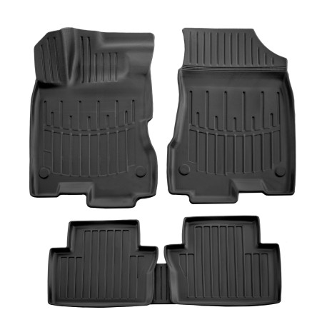 For specific model 3D rubber floor mats for RENAULT Clio 3 2005-2013 5pcs | races-shop.com