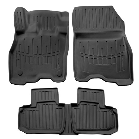 For specific model 3D rubber floor mats for NISSAN Leaf 2017-up 5pcs | races-shop.com