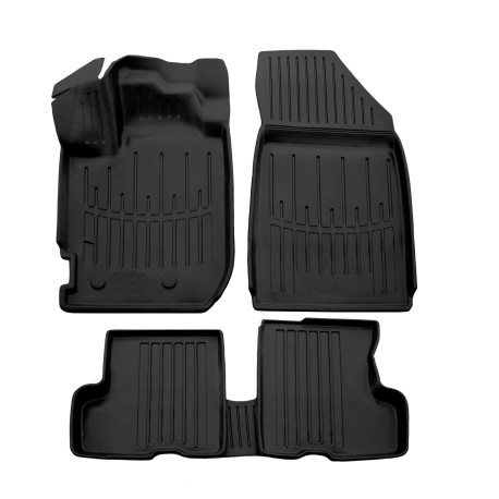 For specific model 3D rubber floor mats for DACIA Duster 2 2017-2024 5pcs | races-shop.com