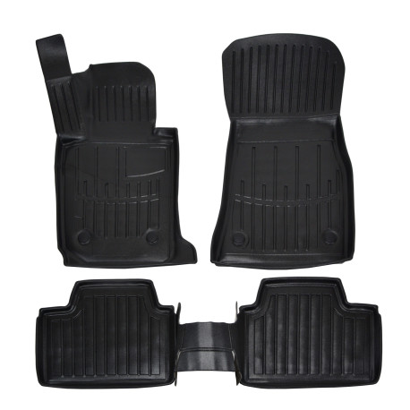 For specific model 3D rubber floor mats for BMW 3 Serie F30 / F31 2012-2018 5pcs | races-shop.com