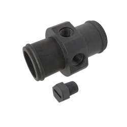 38mm Inline Adapter with 2 x 1/4" NPT & 1 x Bung