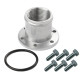 Water pumps EWP Alloy Flange Adapter: 38mm (1 1/2") Straight Hose Barb With Female -16AN ORB | races-shop.com