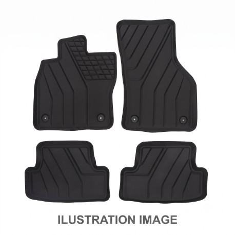For specific model Eco rubber floor mats 4pcs for VOLKSWAGEN VW Caddy 5 2021-up | races-shop.com