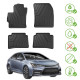 For specific model Eco rubber floor mats 4pcs for Toyota Corolla 12 Sedan/ Kombi 2019-up | races-shop.com