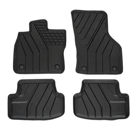 For specific model Eco rubber floor mats 4pcs for Seat Leon 4 Htb 2020-up | races-shop.com