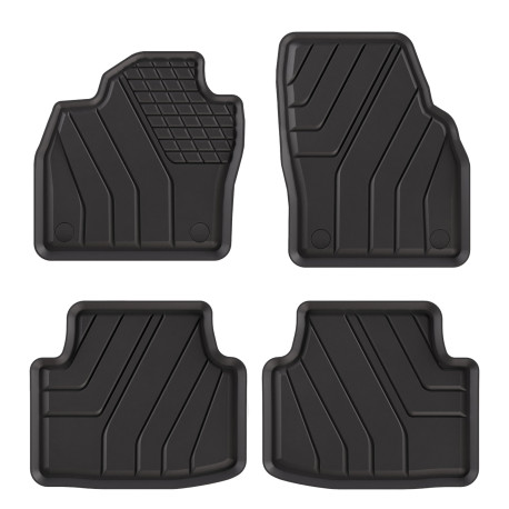 For specific model Eco rubber floor mats 4pcs for Mercedes B W247 2018-up | races-shop.com