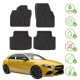 For specific model Eco rubber floor mats 4pcs for Mercedes GLA H247 2019-up | races-shop.com