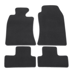Premium anthracite velour car mats for BMW Mini Cooper 2001-2006 4pcs