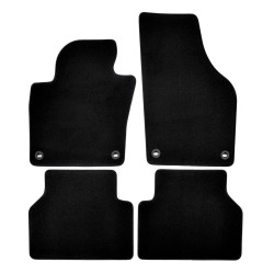 Premium Black velour car mats for VOLKSWAGEN Tiguan 2007-2015 4pcs