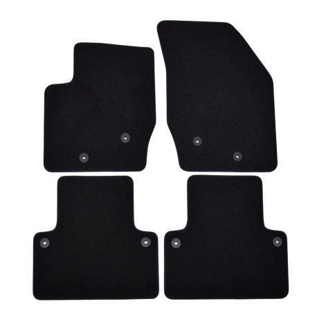 For specific model Premium Black velour car mats for Volvo XC90 2002-2014 4pcs | races-shop.com