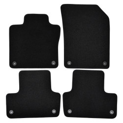 Premium Black velour car mats for VOLVO XC60 2017-up 4pcs