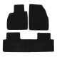 For specific model Premium Black velour car mats for RENAULT Scenic 2009-2016 4pcs | races-shop.com