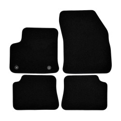 Premium Black velour car mats for OPEL Corsa F Electric 2020-up 4pcs