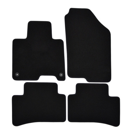 For specific model Premium Black velour car mats for KIA Sportage 2022-up 4pcs | races-shop.com