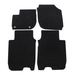 Premium Black velour car mats for HONDA HRV 2015-2021 4pcs