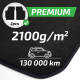 For specific model Premium Black velour car mats for FORD Transit Custom 32cm fix 2023-up 2pcs | races-shop.com