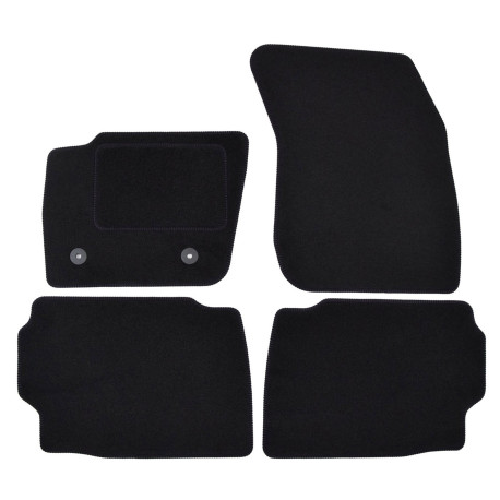 For specific model Premium Black velour car mats for FORD Mondeo 2015-2022 4pcs | races-shop.com