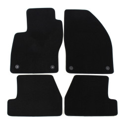 Premium Black velour car mats for FORD Focus 2011-2017 4pcs