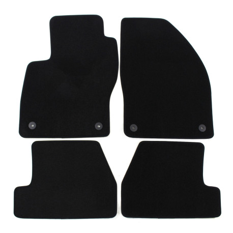 For specific model Premium Black velour car mats for FORD Focus 2011-2017 4pcs | races-shop.com