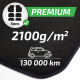 For specific model Premium Black velour car mats for FIAT Grande Panda petrol 2025-up 4pcs | races-shop.com