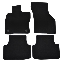 Premium Black velour car mats for CITROEN C5 Aircross 2018-2025 4pcs