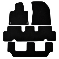 Premium Black velour car mats for CITROEN C4 Grand Picasso /SpaceTourer 2014-up 6pcs