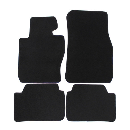 For specific model Premium Black velour car mats for BMW X1 F48 2015-2021 4pcs | races-shop.com
